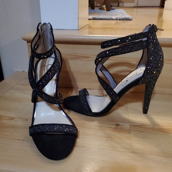 Jessica Simpson Women's Sparkle Heeled Sandals 👡 - Picture 6 of 13